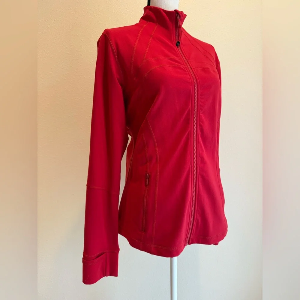 LULULEMON DEFINE JACKET DARK RED sz 14 EUC - Picture 1 of 8